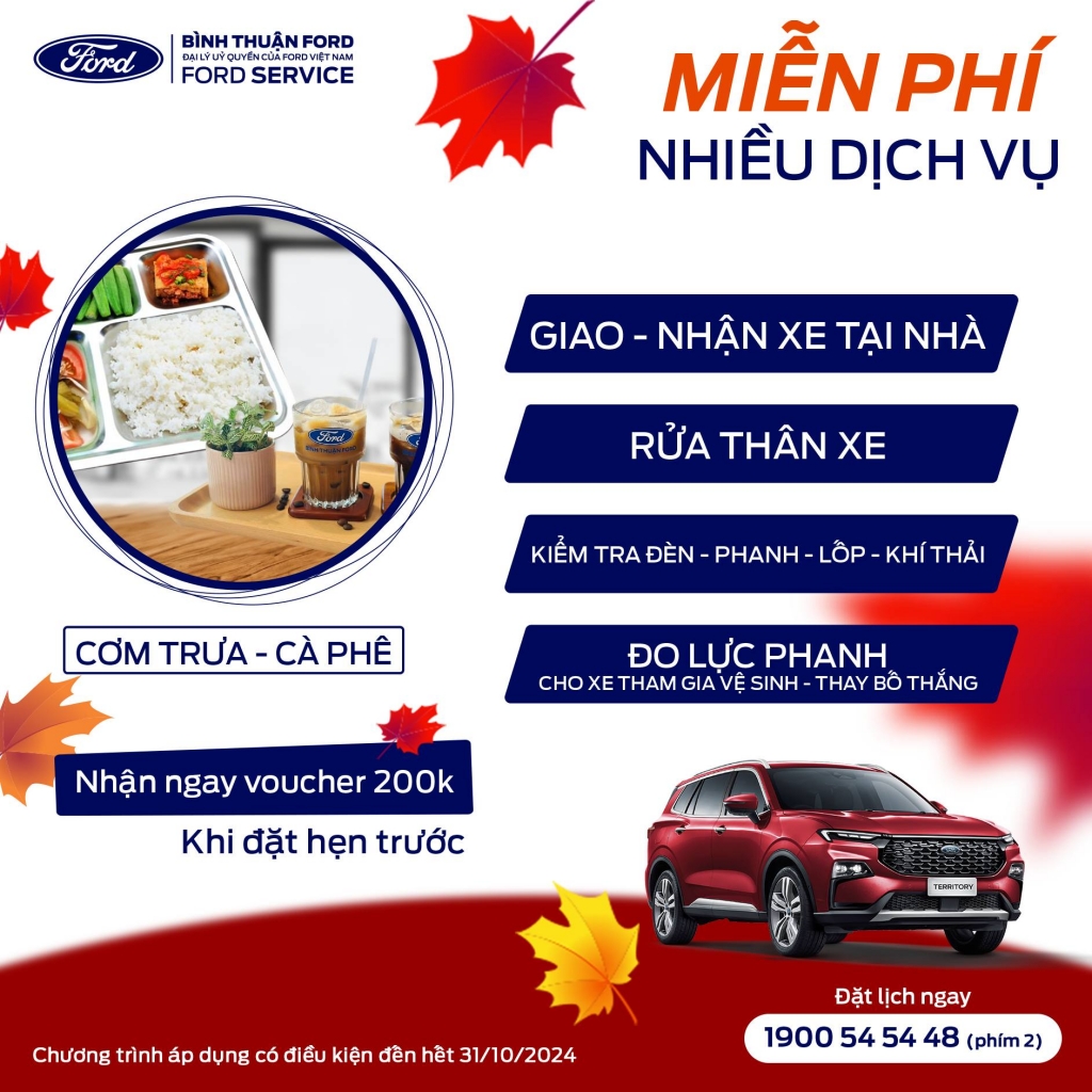 Miễn phí nhiều Dịch vụ với chương trình Chào Thu