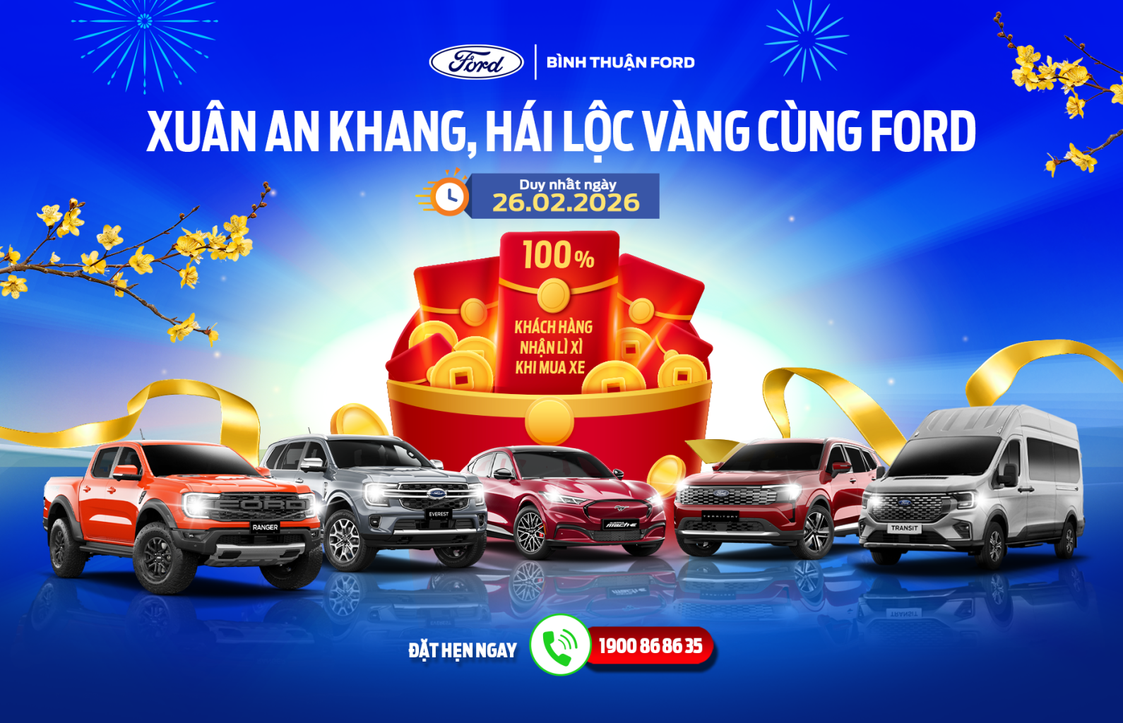 XUÂN AN KHANG - HÁI LỘC VÀNG CÙNG BÌNH THUẬN FORD