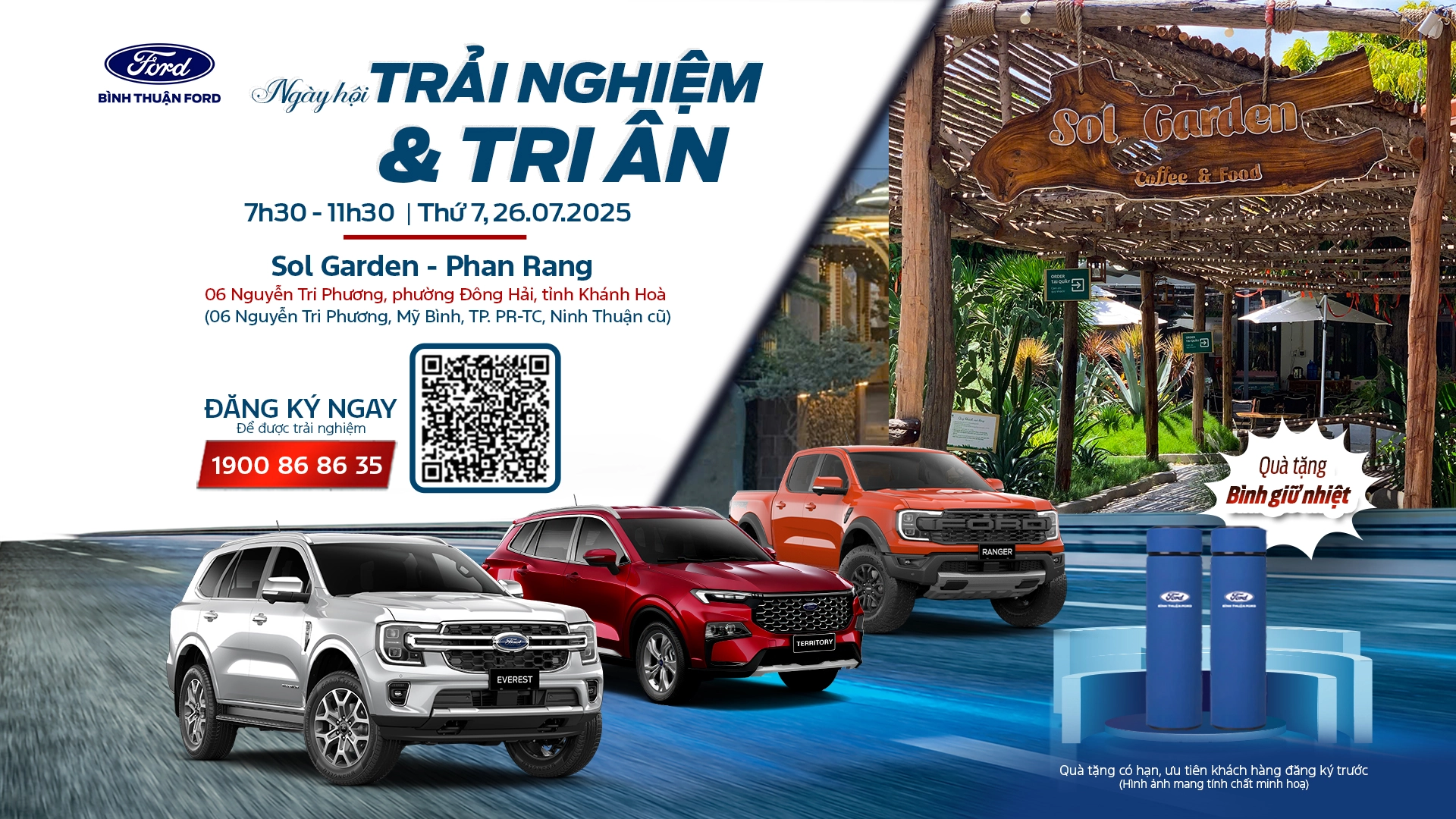 Lai thu xe Ford tai Phan Rang
