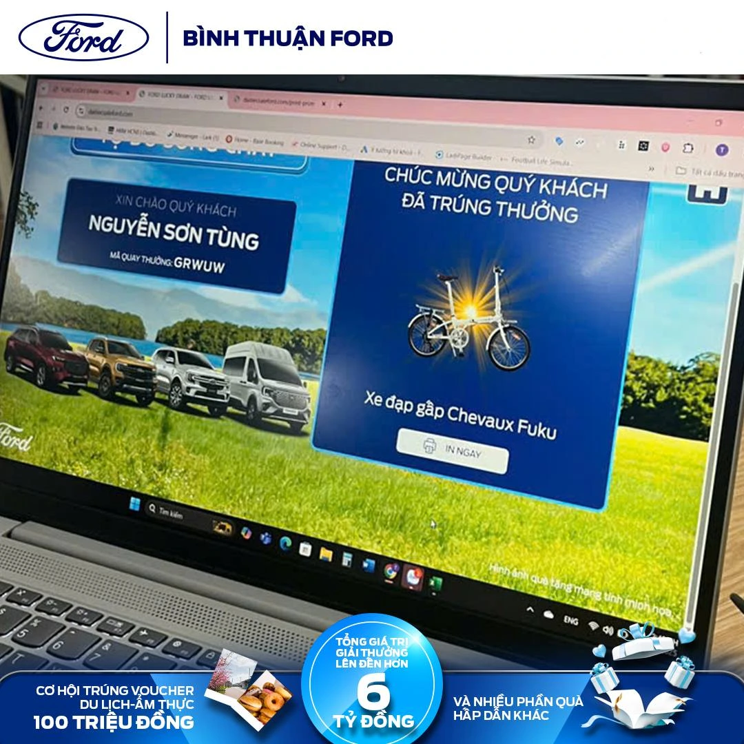 Quay thuong Phieu he cung Ford