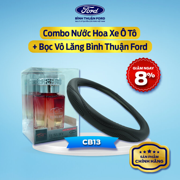 COMBO Nước Hoa Ô Tô + Bọc Vô Lăng Ô Tô | Combo Nội Thất Cao Cấp