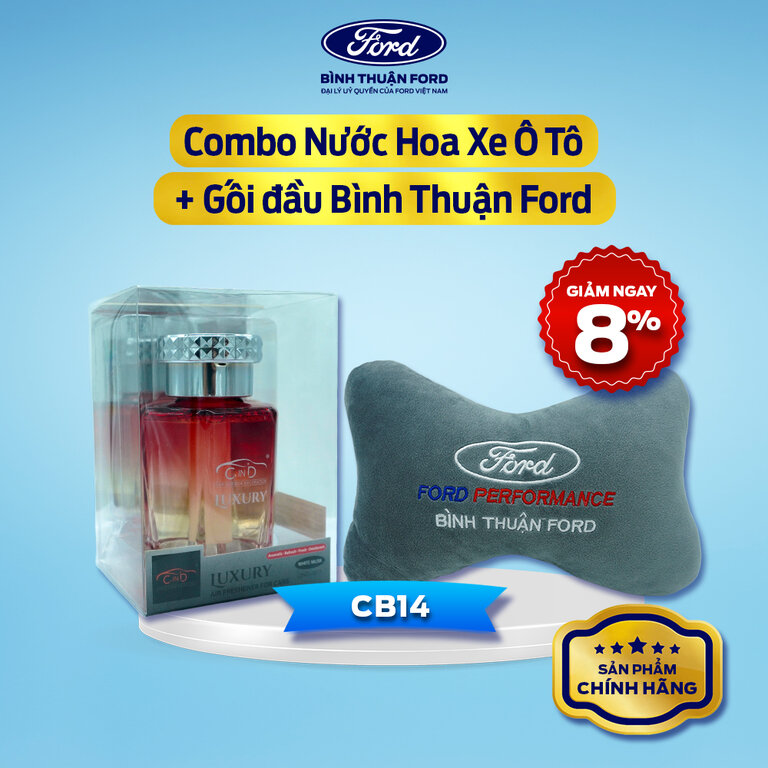 COMBO Nước Hoa Xe Ô Tô + Gối Tựa Đầu Ô Tô | Chính Hãng