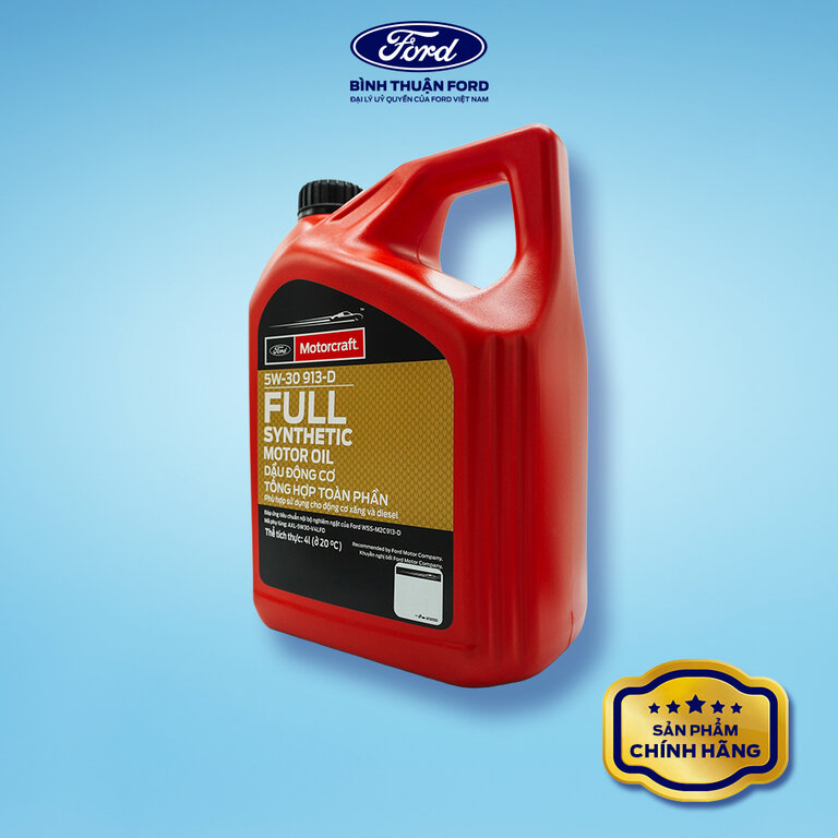Dầu Nhớt Động Cơ Tổng Hợp Toàn Phần 4L | Motorcraft 5W-30 913-D