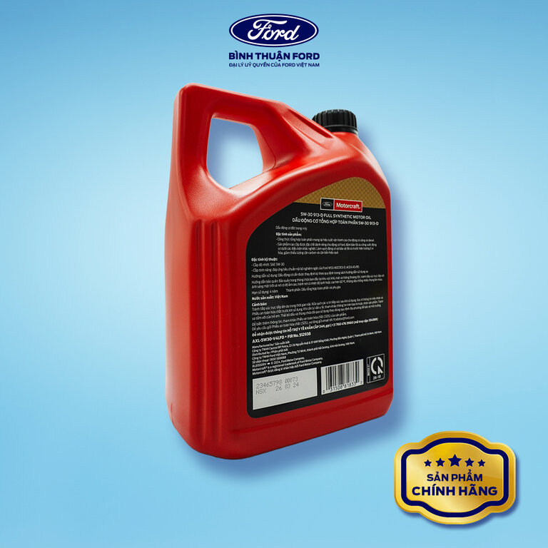 Dầu Nhớt Động Cơ Tổng Hợp Toàn Phần 4L | Motorcraft 5W-30 913-D