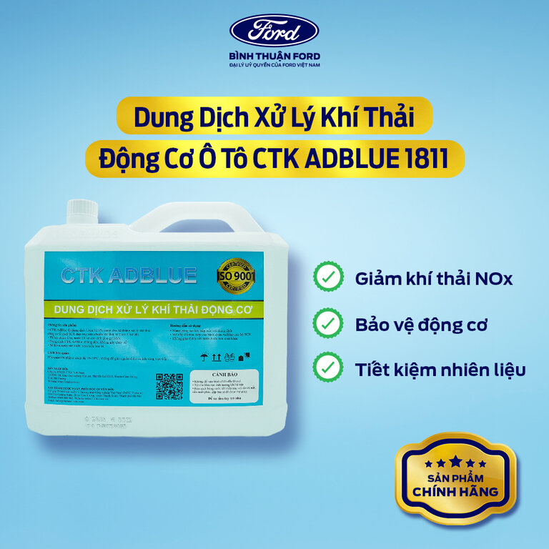 Dung Dịch Xử Lý Khí Thải Động Cơ Ô Tô CTK ADBLUE 1811 | 10L