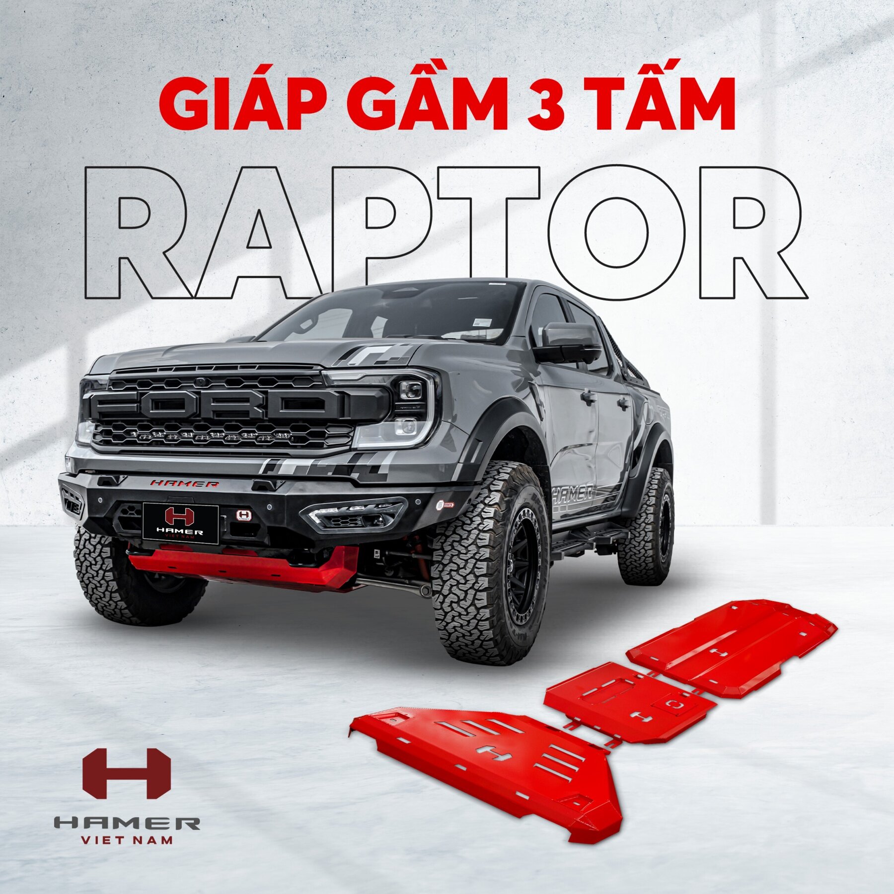 Giáp Gầm 3 Tấm Hamer