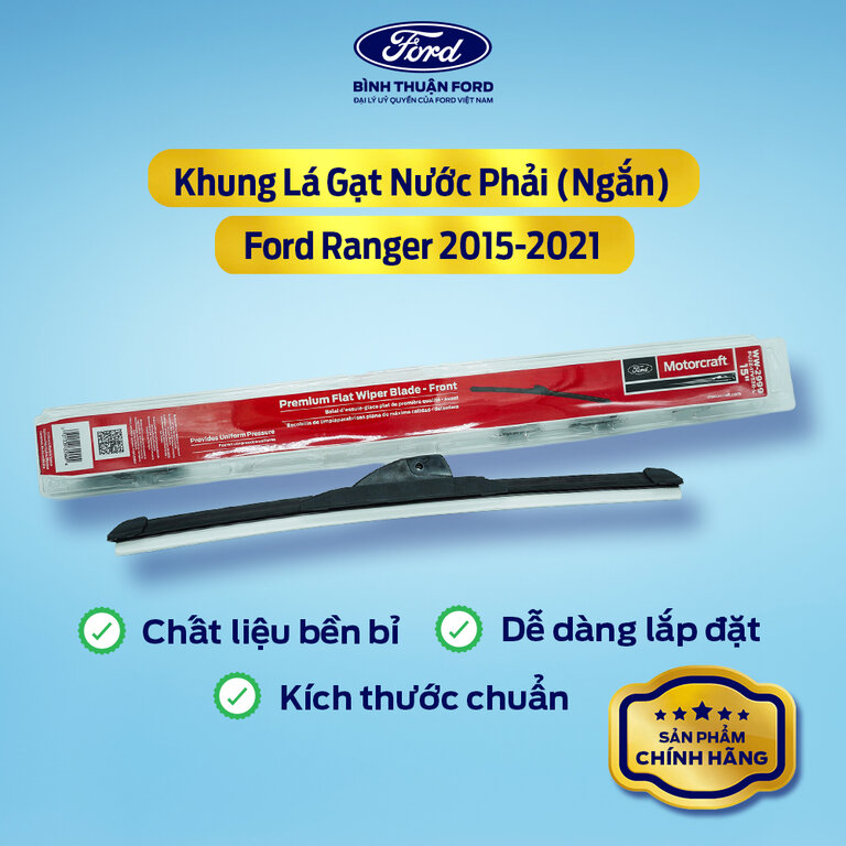 Khung Lá Gạt Nước (Phải - Ngắn) Ford Ranger