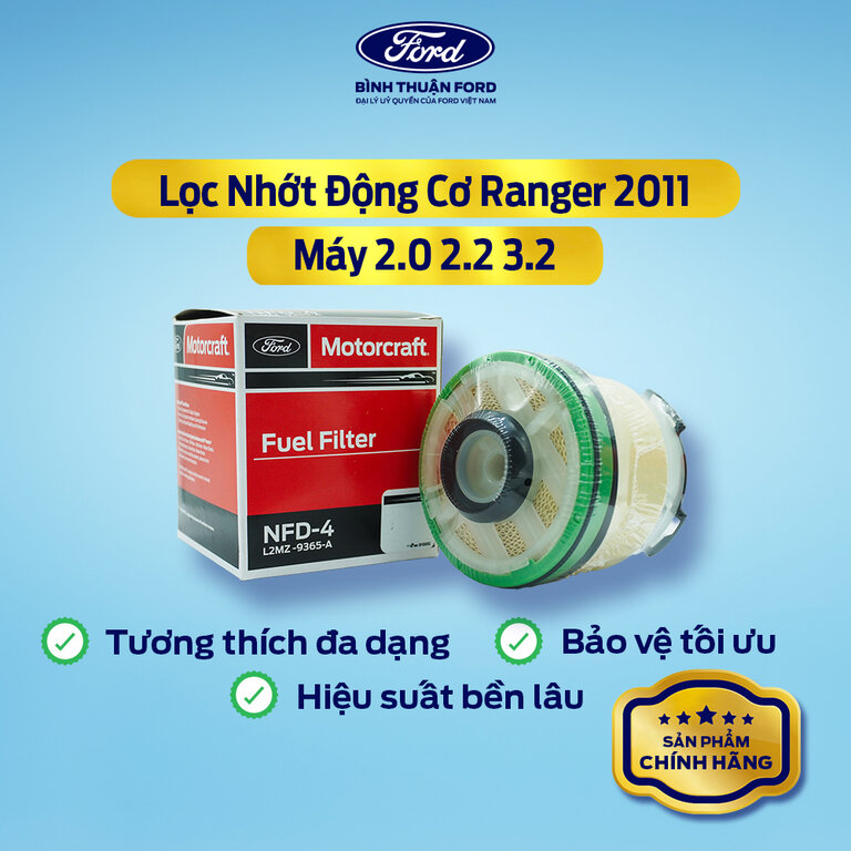 Lọc Nhớt Động Cơ Ranger 2011 Máy 2.0 2.2 3.2