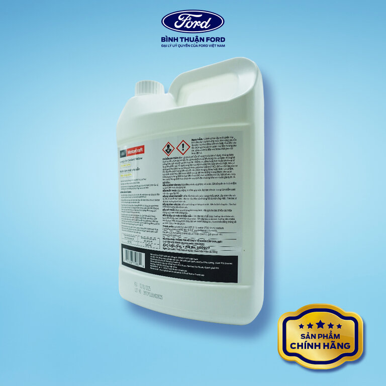Nước Làm Mát Chính Hãng Motorcraft 4L – Màu Vàng, Tiêu Chuẩn Ford WSS-M97844-D