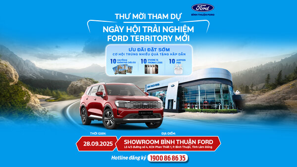 BÌNH THUẬN FORD TỔ CHỨC SỰ KIỆN NGÀY HỘI TRẢI NGHIỆM FORD TERRITORY MỚI VỚI NHIỀU HOẠT ĐỘNG HẤP DẪN