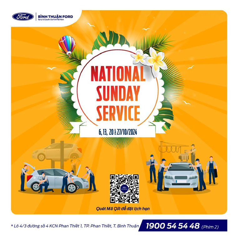 CHƯƠNG TRÌNH SUNDAY SERVICE - CHĂM XE DÀNH CHO NGƯỜI BẬN RỘN