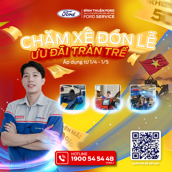 BÌNH THUẬN FORD TRIỂN KHAI CHƯƠNG TRÌNH ƯU ĐÃI DỊCH VỤ