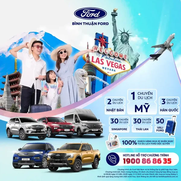 BÌNH THUẬN FORD TRIỂN KHAI CHƯƠNG TRÌNH "VẠN DẶM KHỞI SẮC CÙNG FORD"  VÀ ƯU ĐÃI ĐẶC BIỆT CHO KHÁCH HÀNG TRONG THÁNG 3