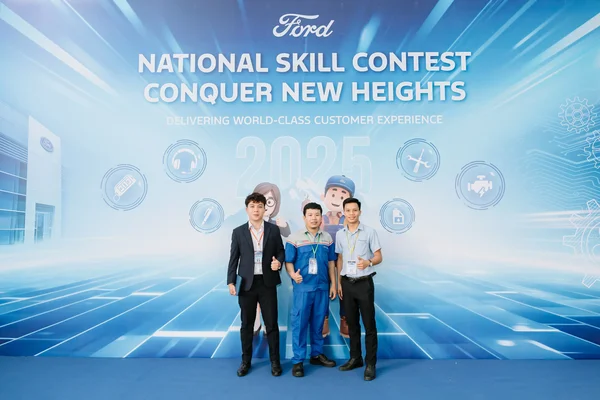 CÁC CHIẾN BINH BÌNH THUẬN FORD THAM GIA HỘI THI TAY NGHỀ TOÀN QUỐC 2025 DO FORD VIỆT NAM TỔ CHỨC