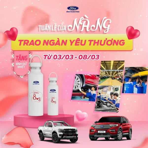 [Độc quyền] TẶNG BÌNH GIỮ NHIỆT XINH XẮN TRONG TUẦN LỄ PHÁI ĐẸP MỪNG NGÀY 8/3