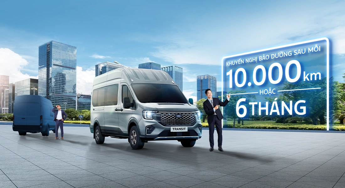 Chi phí sở hữu Ford Transit cạnh tranh trong cùng phân khúc